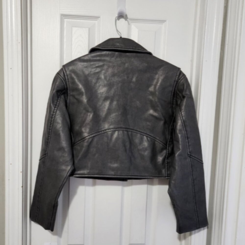Blank NYC Faux Leather Crop Moto Belted Jacket - Picture 9 of 15